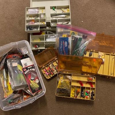 Mystery Lot Of Muskie Fishing Lures & Such 