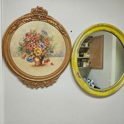 Antique Art & Mirror