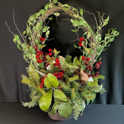 Large Tabletop Christmas Floral Arrangement