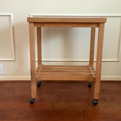 Mobile Wooden Kitchen Cart 