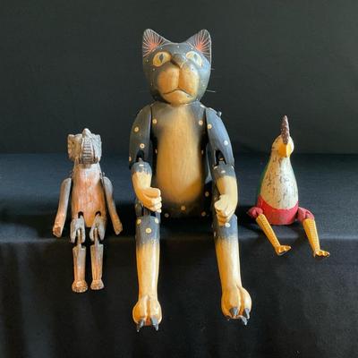 Folk Art Moveable Shelf-Sitter Animals 2