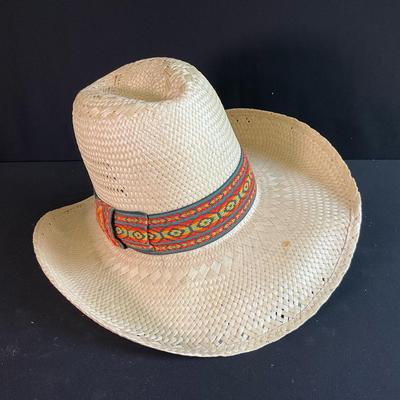 Vintage Bailey U-Rollit Straw Cowboy Hat