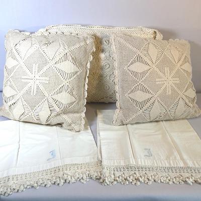 Crocheted Pillow Covers