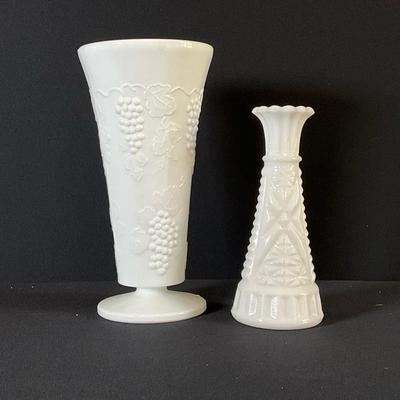 Vintage Milk Glass Vases