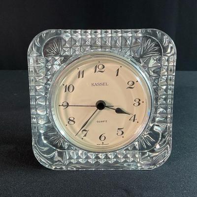 Vintage Crystal Clock by Kassel 