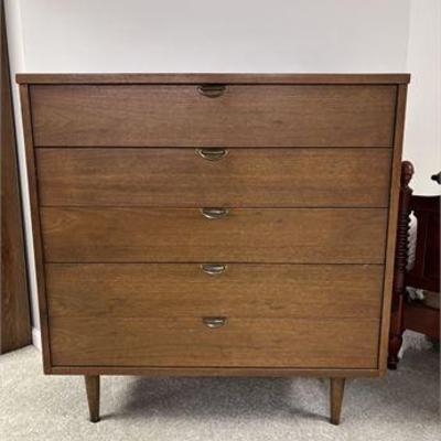Mid Century Bassett Walnut Chest of Drawers .jpg