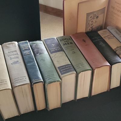 Collection of Agriculture Hardcover Books (LR)