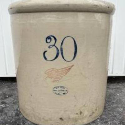 30 Gallon Red Wing Crock (MS)