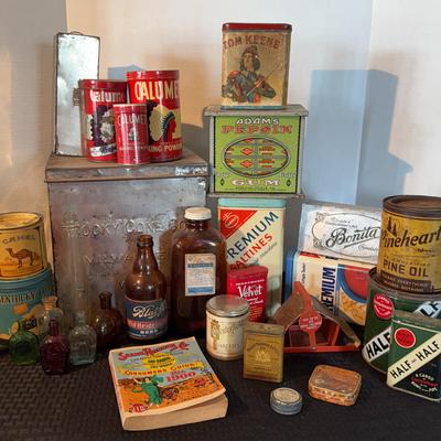 Old Advertising Tins & More (LR)