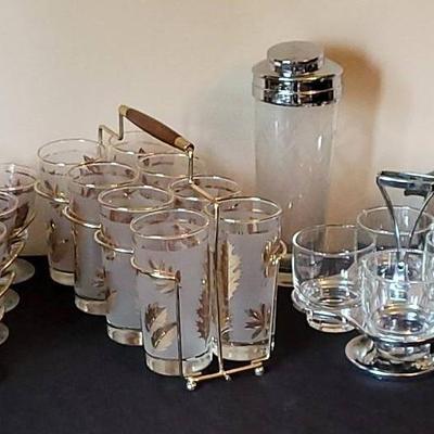 Vintage Libby Golden Foliage Glassware + (DR)