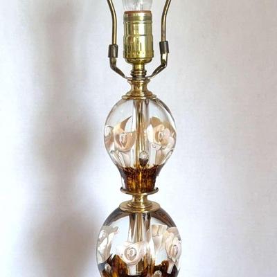 Joe Rice Blown Glass Lamp (LR)