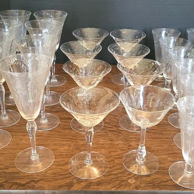 Vintage Morgantown "Carleton" Stemware (DR)
