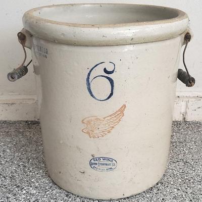 6 Gallon Red Wing Crock (G)