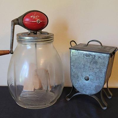 Dazey No. 8 & Fries Butter Churns (LR)