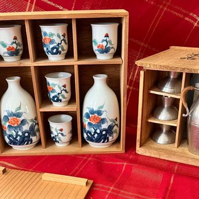 Nabeshima Sake Set And Other Bar Ware Collectables  