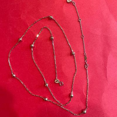 14 KT White Gold Necklace 