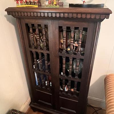 Inclosed Wooden Book Case 