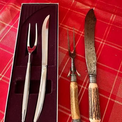 Carvel Hall & Vintage Carving Knife Sets  