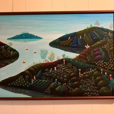 Mario Montilus Painting 37”W X 26” h