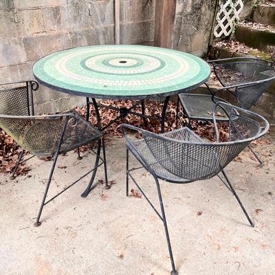 Outdoor Patio Set Table And 3 Chairs  