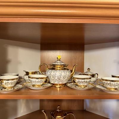 Seltmann Weiden Bavaria Germany Tea Set "Theresia" GOLD TRIM