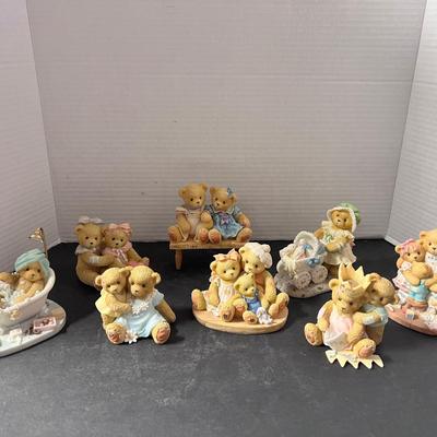 Enesco Cherished Teddies Figures (8) Mom Kids Siblings Friends 