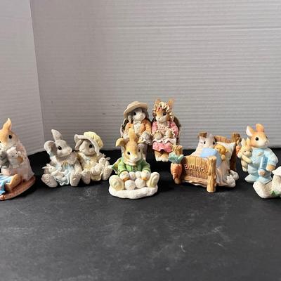 My Blushing Bunnies Figures Mom Dad Flower Kids Baby 