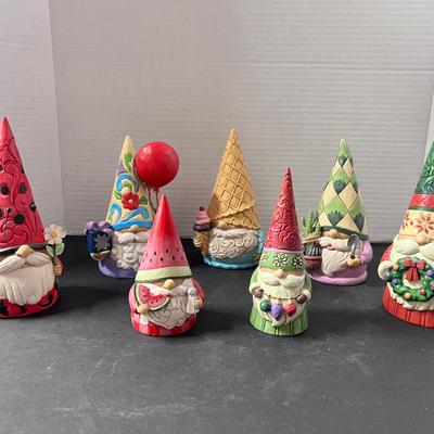 Jim Shore Gnomes Ladybug Watermelon Cactus Wreath Birthday (7)