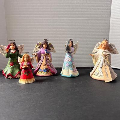 Jim Shore Figures Christmas Angels Candlestick Prayer Kitten (5)