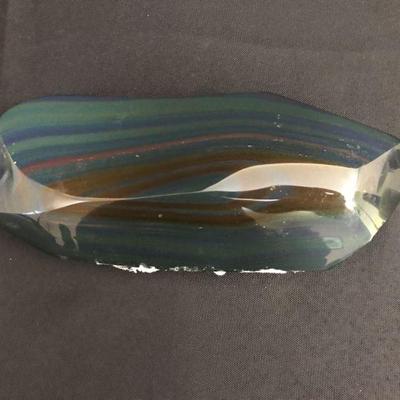 Large Polished Rainbow Obsidian – Striking Natural Banded Decorative Collector’s Stone