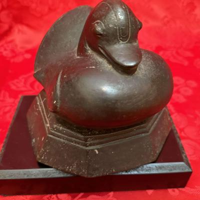 Antique Southeast Asian Bronze Duck Figure | Symbol of Fidelity & Prosperity