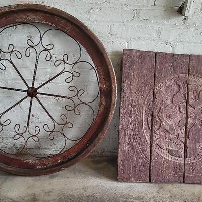 Wood & Metal Decortive Wall Pieces