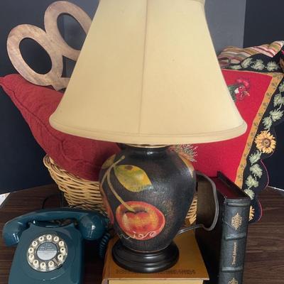 Basket, Pillows, Lamps & Decor