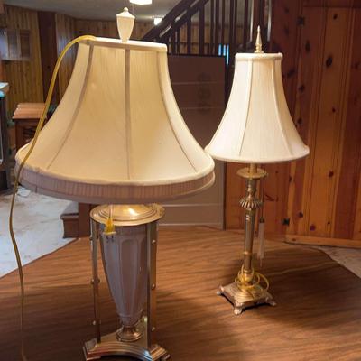 2 Brass Vintage Lamps