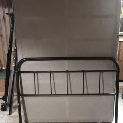 Metal Headboard With Frame & Boxspring