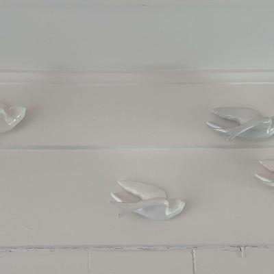 9 Wood Bird Wall Hangings