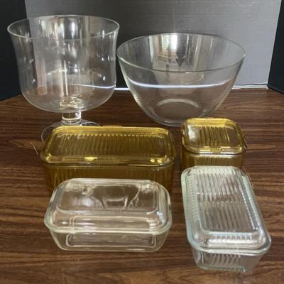 Assorted Glass Bowls & Containers