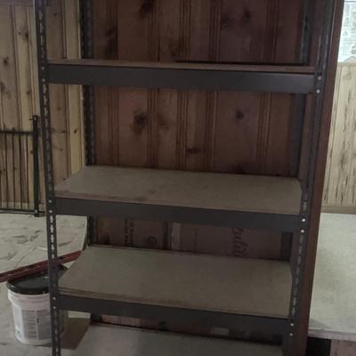 Industrial Metal Shelf With 5 Shelves