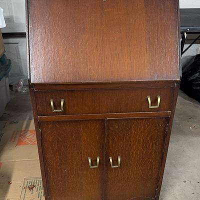 Secretary Desk And Vintage Insulators 