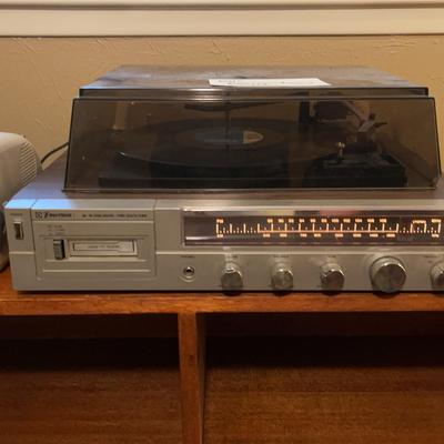 Emerson Record Player & Small TV & Headphones