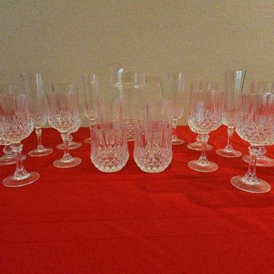Cristal D'Argues-Durand Longchamp Crystal Stemware
