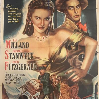 1946 California In Technicolor Original 1 Sheet Movie Poster 
