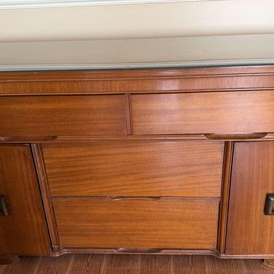 MCM Glass Top Buffet