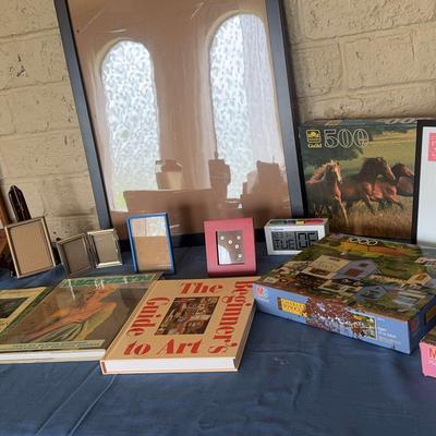 Puzzles , Books, Frames And A Game