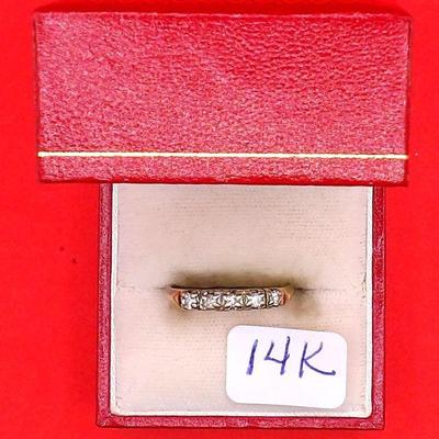 14k Ring with stones 