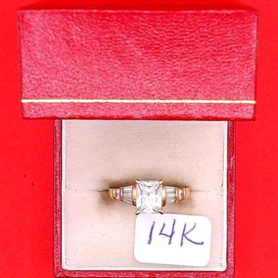 14k CZ Ring 