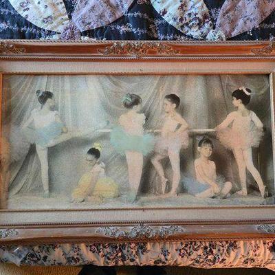#6378 • Framed Ballerina Lithograph
