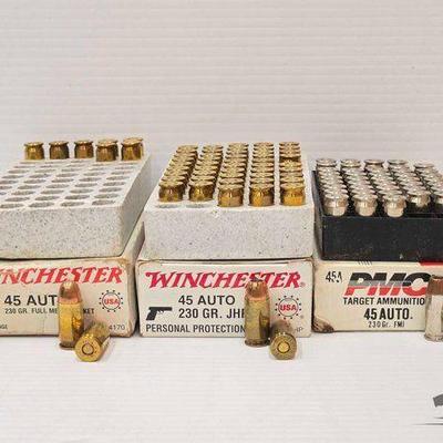#1902 • (102) Rounds of 45 Auto Ammo
