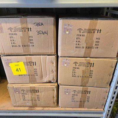 #3064 • NEW!!! (6) Small Gold Chandeliers
