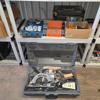#8118 • Hole Saw Set, Drill Sets, Drill Bits, SkilSaw & More
